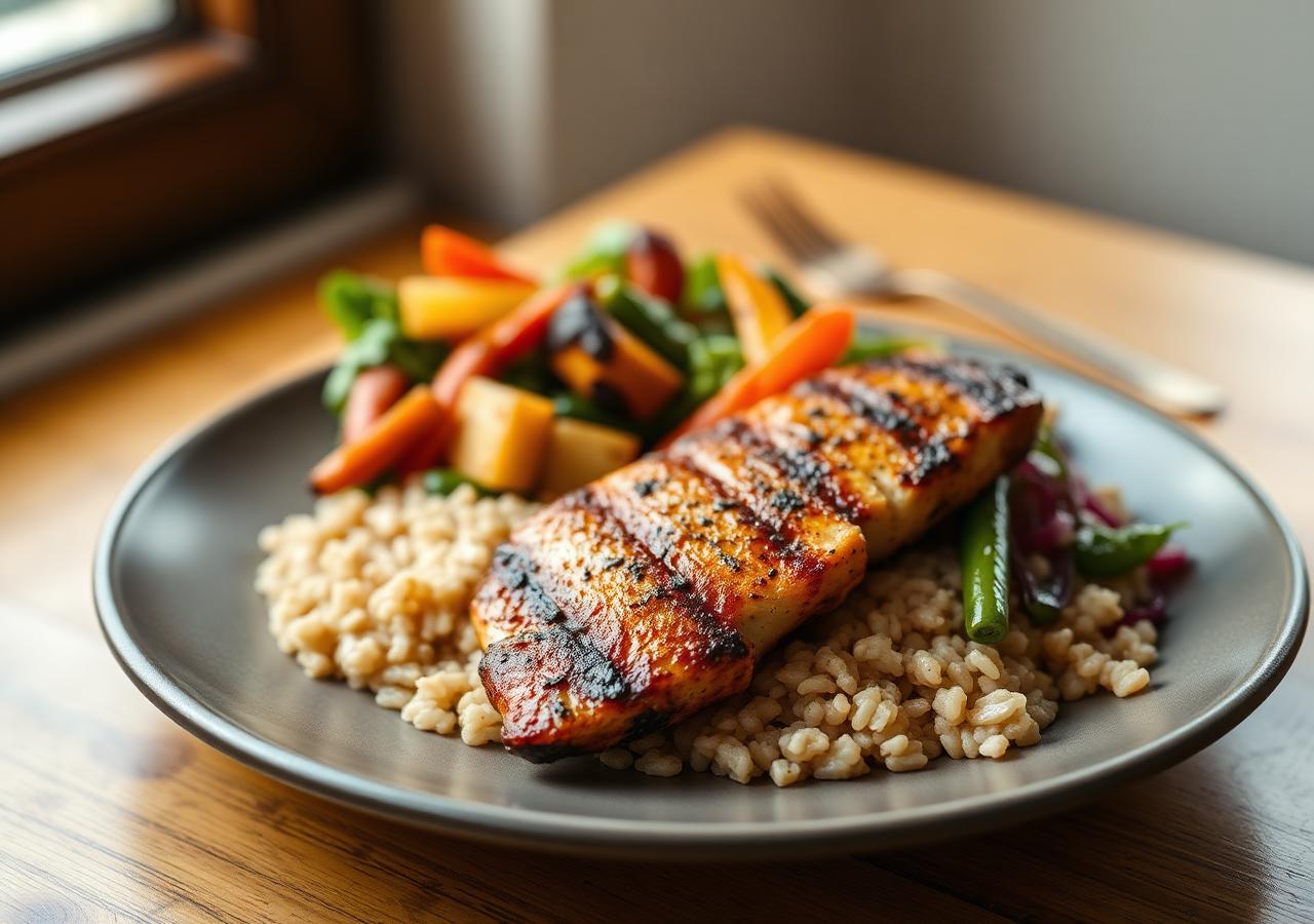 Refeição saudável preparada pela Gaúcha Alimentação